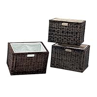 Amazon｜サンフラワーラタン ラタンバスケット3個セット GK907BR3